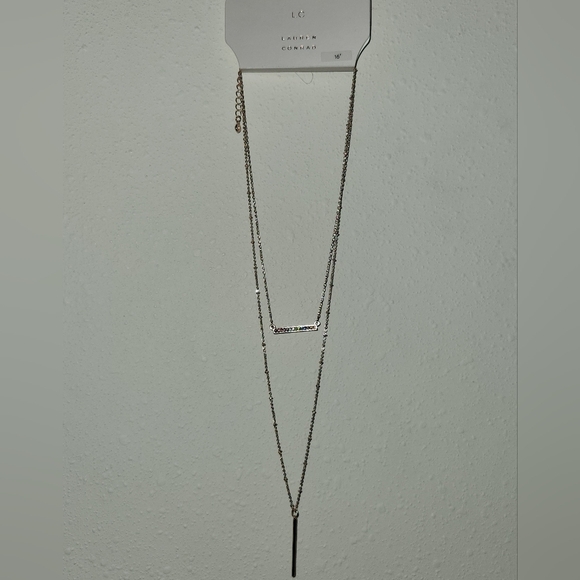 Lauren Conrad Rose Gold Layered Necklace With Colored Gems - Picture 5 of 6